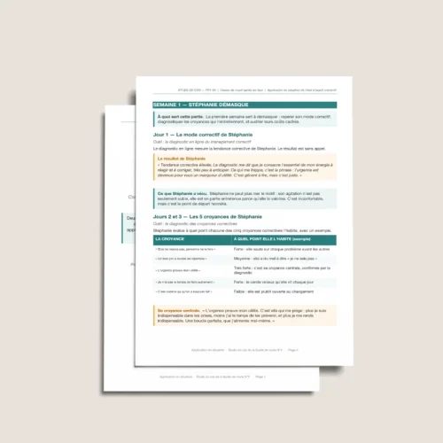 Feuilles de route compétences régénératives exemple